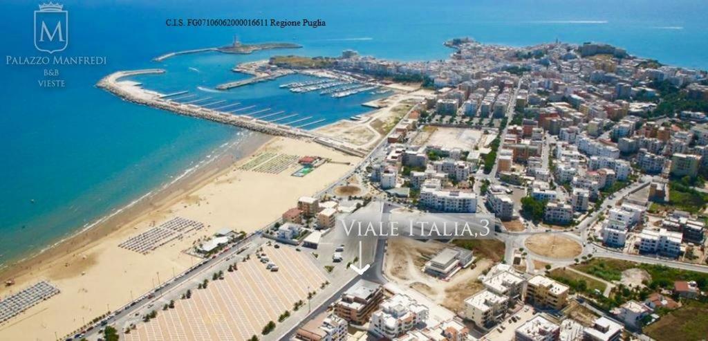 B&B Palazzo Manfredi Vieste, Fronte Mare Con Parcheggio מראה חיצוני תמונה